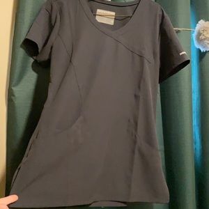 Sketchers mock wrap scrub top